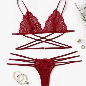 Red lingerie set